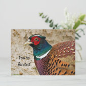 faisan 3 Invitation d'anniversaire (Debout devant)