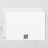 Faisant Dans La Neige - Carte De Voeux Plat (Dos)