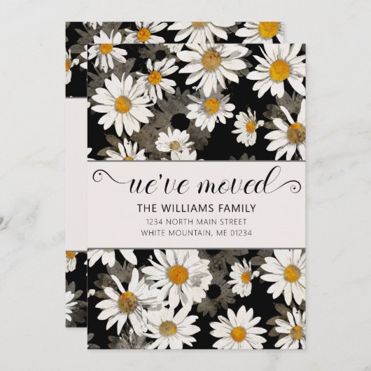 Faisceau Blanc Moderne Sur Carte De Déplacement Fl (Devant / Derrière)