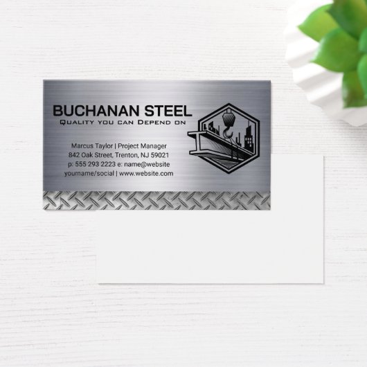 Faisceau d'acier et treuil de grue | Construction (Bureau)