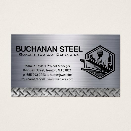 Faisceau d'acier et treuil de grue | Construction (Devant)