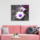 Faisceaux avec toile violet emboutie (Insitu(Salon))