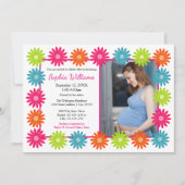 Faisceaux colorés - Invitation Baby shower (Devant)