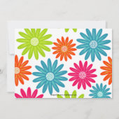 Faisceaux colorés - Invitation Baby shower (Dos)