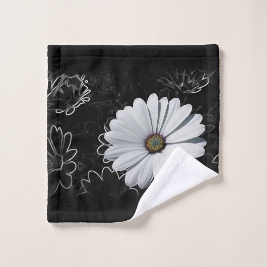 Faisceaux et nuances de gris (Gant de toilette)