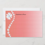 Faisceaux sur Arrière - plan rose Invitation Fête (Dos)