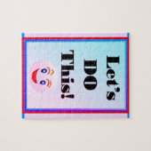 Faisons ceci Puzzle Rose Bleu (Horizontal)