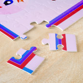 Faisons ceci Puzzle Rose Bleu (Côté)