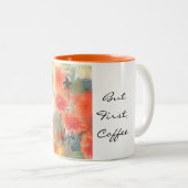 Faisons ceci - tasse florale de sonnerie (Devant droit)