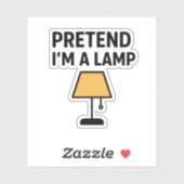 Faisons comme si j'étais une lampe autocollant de  (Feuille)