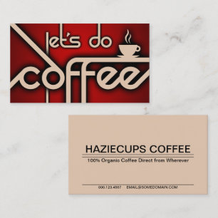 faisons du café ! carte de visite