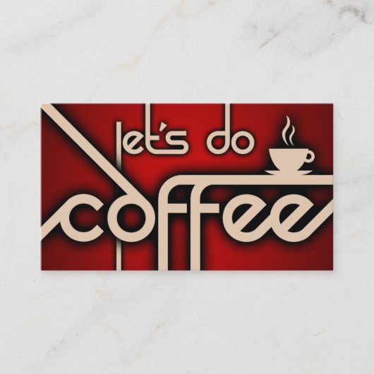 faisons du café ! carte de visite (Devant)