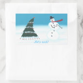 Faisons du rock, Stickers Homme Neige Arbre de Noë (Sac)