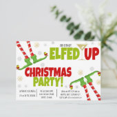 Faisons Elfed Up Invitation de la fête de Noël (Debout devant)
