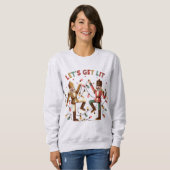 Faisons-en un Sweatshirt de Noël de Noisettes (Devant entier)