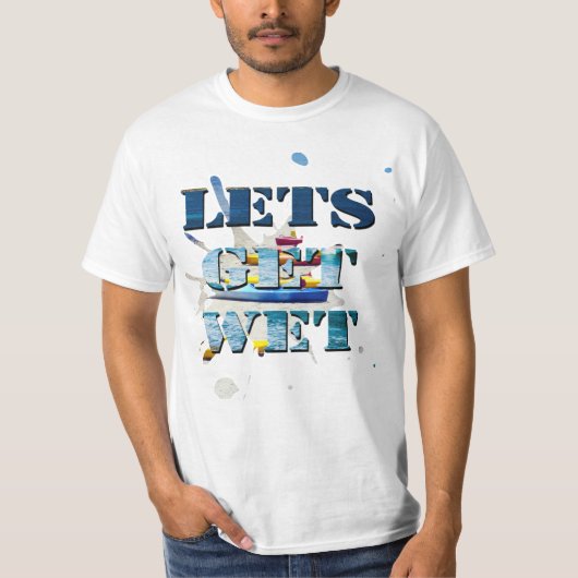 Faisons Humide Sur La Plage, Mens Value Tshirt (Devant)