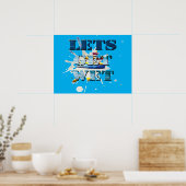Faisons Humide Sur La Plage, Poster (Cuisine)