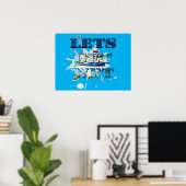 Faisons Humide Sur La Plage, Poster (Bureau à domicile)