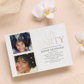 Faisons la fête | 2 Invitations d'anniversaire ave