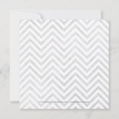 Faisons la fête Chevron et Dot Invitation (Dos)