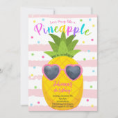 Faisons la fête comme un ananas Invitation d'anniv (Devant)