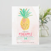 Faisons la fête comme un ananas Invitation d'anniv (Debout devant)