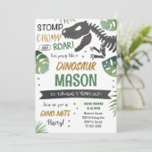 Faisons la fête comme un dinosaure Invitation d'an (Debout devant)