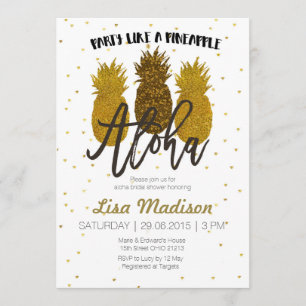 Faisons la fête comme une carte de Baby shower à a