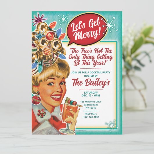 Faisons la Fête - Invitation à une Soirée de Noël  (Debout devant)