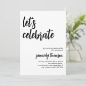 Faisons la fête invitation à une soirée modèle mod (Debout devant)