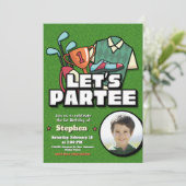 Faisons la fête - Invitation d'anniversaire de gol (Debout devant)