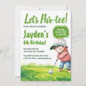 Faisons la fête - Invitation d'anniversaire garçon (Devant)