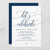 Faisons la fête Invitation de mariage en fuite (Devant / Derrière)