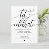 Faisons la fête Invitation de mariage en fuite (Debout devant)