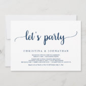 Faisons la fête, Invitation de mariage intimiste R (Devant)