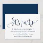 Faisons la fête, invitation pour une célébration d (Devant / Derrière)