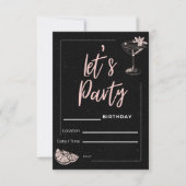 Faisons la fête ! Invitations d'anniversaire (Devant)