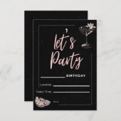 Faisons la fête ! Invitations d'anniversaire (Devant / Derrière)