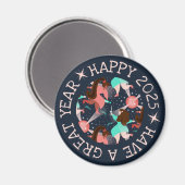 Faisons la fête ! Magnet du Nouvel An (Recto/Verso)