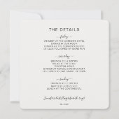 Faisons la fête Olive Bachelorette Invitation (Dos)