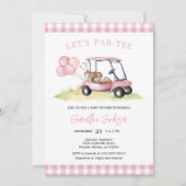 Faisons la fête pour un bébé golfeur Invitation à (Devant)
