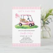 Faisons la fête pour un bébé golfeur Invitation Ba (Debout devant)
