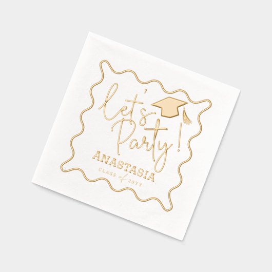 Faisons la fête Script Fun Grad Casquette Grad Gra (Gauche)