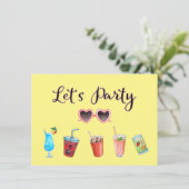 Faisons la fête Summer Soiree Invitation (Debout devant)