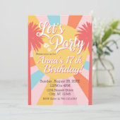 Faisons la fête Sunshine Palms Invitation Annivers (Debout devant)