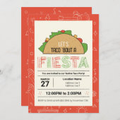 Faisons la Fiesta ! Cartes d'invitation modifiable (Devant / Derrière)