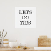 Faisons-le Ce Poster Minimaliste (Cuisine)
