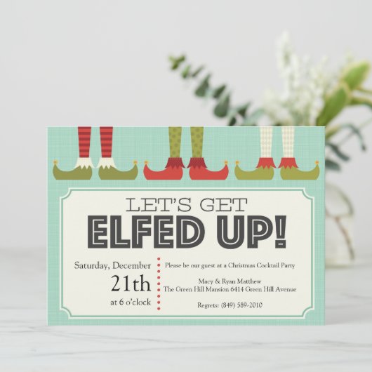 Faisons-nous plaisir à la fête de Noël Invitation (Debout devant)