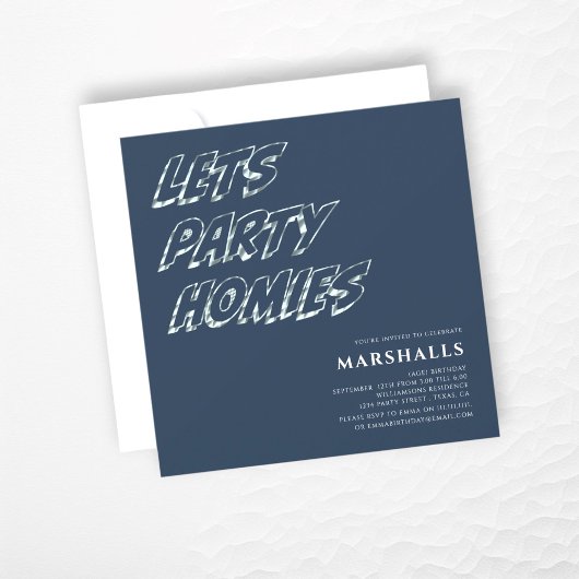 Faisons partie ado typographie moderne Invitation