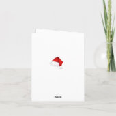 Faisons semblant.... Carte de Noël amusante (Dos)